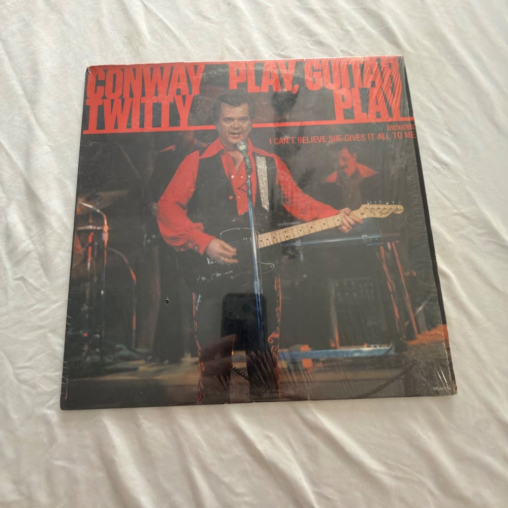 Conway Twitty Play Guitar Play Vinyl LP Record MCA-2262 Country 1977 Shrink Wrap